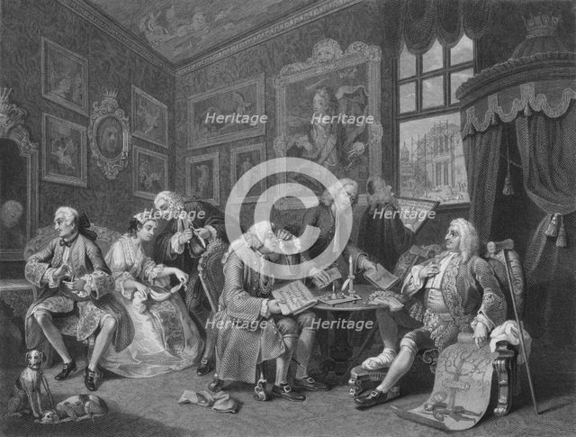 'Marriage A La Mode - The Contract', c19th century. Artist: J Garner.
