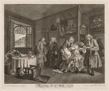 Marriage à la Mode: The Death of the Countess, 1745. Creator: William Hogarth (British, 1697-1764)