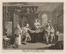 Marriage à la Mode: The Scene with the Quack, 1745. Creator: William Hogarth (British, 1697-1764)