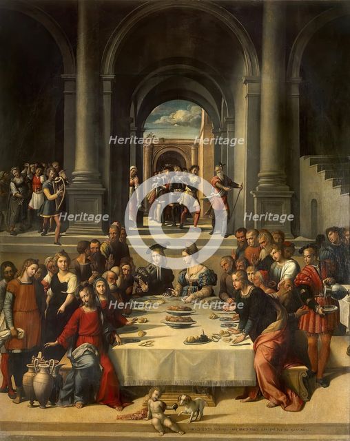 Marriage at Cana, 1531. Creator: Benvenuto Tisi da Garofalo.