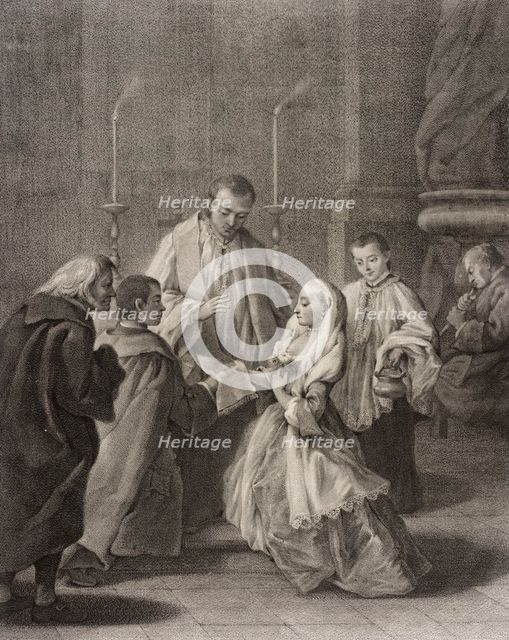 Marriage, c1755. Creators: Giovanni Marco Pitteri, Pietro Longhi.