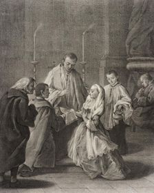 Marriage, c1755. Creators: Giovanni Marco Pitteri, Pietro Longhi