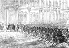 Marriage Festivities at St Petersburg: review before the Emperor, the Prince of Wales..., 1874. Creator: Unknown