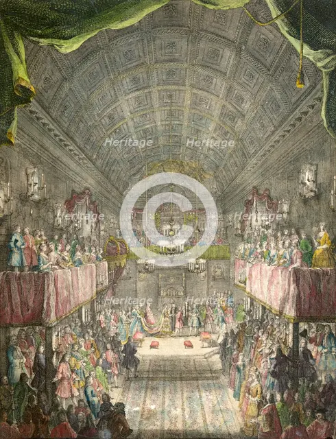 Marriage of Anne, Princess Royal, and William, Prince of Orange, St James' Palace, London, 1734. Artist: Unknown.