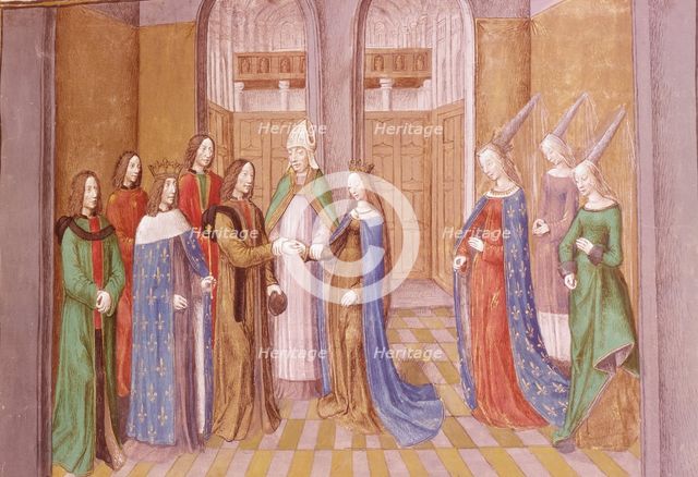 Marriage of Boemond and Constance of France, 1106,  late 15th century.  Creator: Unknown.