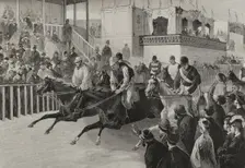 Marriage of King Alfonso XII to Infanta Mercedes of Orléans, celebrated on January 23, 1878 (1878). Creator: Daniel Perea