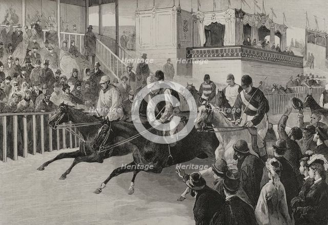 Marriage of King Alfonso XII to Infanta Mercedes of Orléans, celebrated on January 23, 1878 (1878). Creator: Daniel Perea.