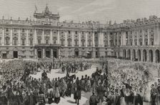 Marriage of King Alfonso XII to Infanta Mercedes of Orléans, Madrid, January 1878, (1878). Creator: Bernardo Rico