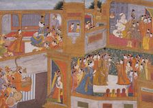 Marriage of Krishna and Rukmini, c1800. Creator: Unknown