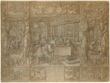 Marriage of Henry II and Catherine de Medici, The Dowry, c. 1562. Creator: Antoine Caron