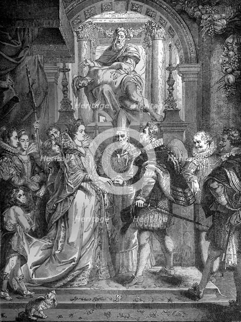 Marriage of Henry IV of France and Marie de' Medici, 17th December 1600 (1882-1884). Artist: C Aplante