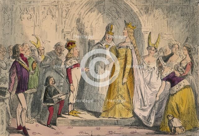 Marriage of Henry the Sixth and Margaret of Anjou, 1850. Artist: John Leech