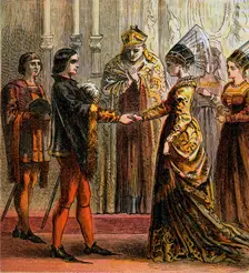 Marriage Of Henry V 1420, (c1850)