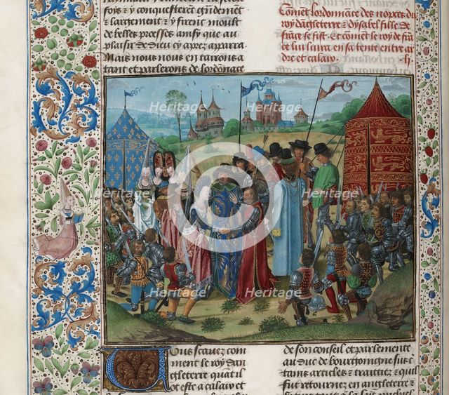 Marriage of Isabella of Valois and Richard II, ca 1470-1475. Creator: Anonymous.
