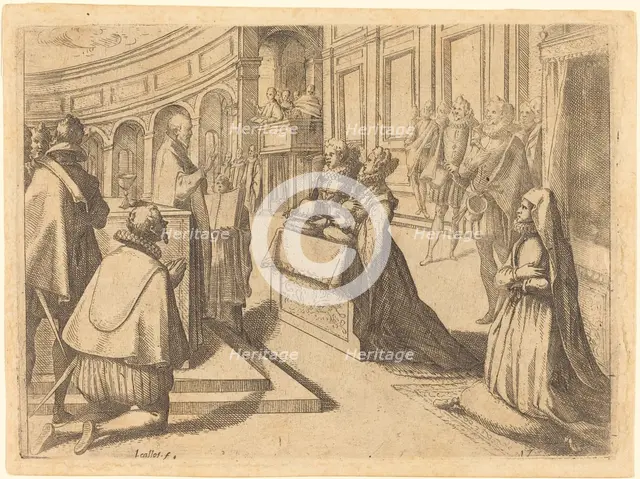 Marriage of Margaret of Austria and Philip III, 1612. Creator: Jacques Callot.