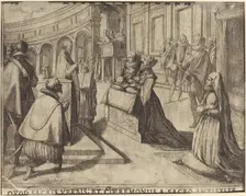 Marriage of Margaret of Austria and Philip III [verso], 1612. Creator: Jacques Callot