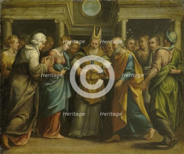 Marriage of Mary and Joseph, 1525-1549. Creator: Anon.