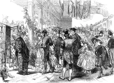 Marriage of Princess Louise at Windsor: arrival of wedding guests, 1871. Creator: C. R.