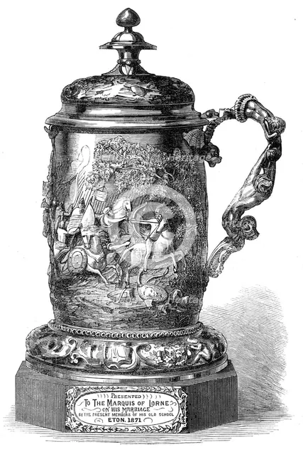 Marriage of Princess Louise: cup given to the Marquis of Lorne by Eton School, 1871. Creator: Unknown.