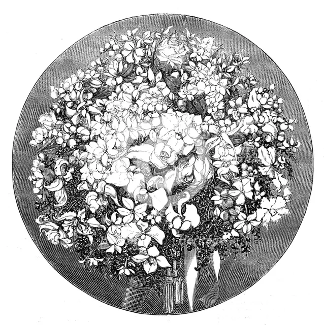 Marriage of Princess Louise: the Bride's Bouquet, 1871. Creator: Unknown.