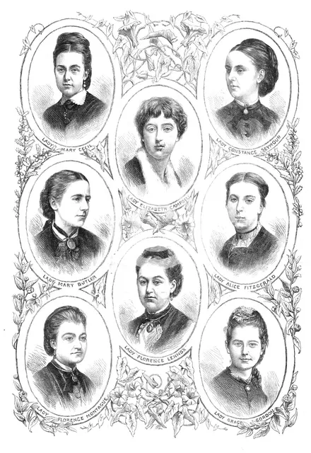 Marriage of Princess Louise: the Bridesmaids, 1871. Creator: Unknown.