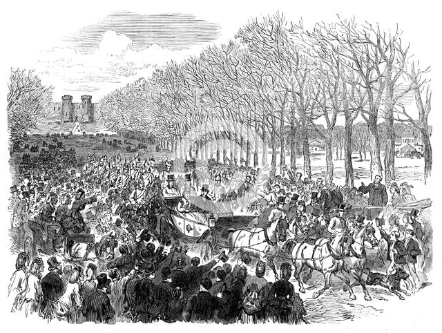 Marriage of Princess Louise: the Long Walk, Windsor Park, 1871. Creator: Unknown.