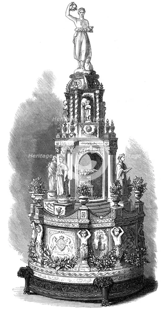 Marriage of Princess Louise: the Royal Wedding Cake, 1871. Creator: Unknown.