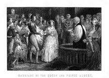 Marriage of Queen Victoria and Albert, Chapel Royal, St James's Palace, 10th February, 1840, (1899)