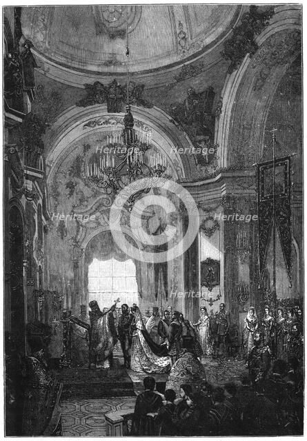 Marriage of the Duke and Duchess of Edinburgh, 23 January 1874, (1900).Artist: N Chevalier