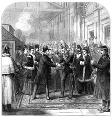 Marriage of the Duke of Edinburgh: arrival of the Prince and Princess of Wales, St. Petersburg, 1874 Creator: Unknown