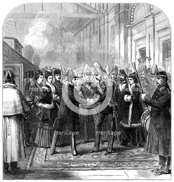 Marriage of the Duke of Edinburgh: arrival of the Prince and Princess of Wales, St. Petersburg, 1874 Creator: Unknown.
