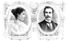 Marriage of the Hon. Miss Peel and Mr. Rochfort Maguire, 1895. Creator: Unknown
