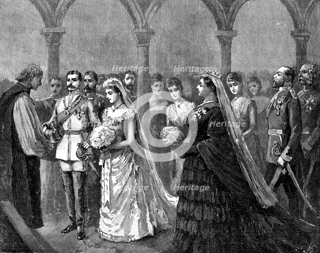 Marriage of the Princess Beatrice and Prince Henry of Battenberg, 23 July 1885, (1900). Artist: Unknown