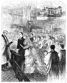 Marriage of the son of Lord Selborne to the daughter of the Marquis of Salisbury, 1883. Creator: Unknown