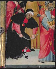 Marriage of the Virgin, detail of a table in the Altarpiece of the Virgin and St. George tempe…