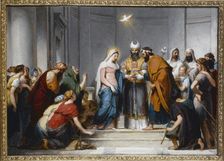Marriage of the Virgin. Study for the composition in Notre-Dame-de-Lorette church, c1833. Creator: Jérome Martin Langlois the Younger