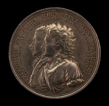 Marriage Medal of Crown Prince Frederick William of Prussia and Princess Louise..., [obverse], 1793. Creators: Daniel Friedrich Loos, Friedrich Wilhelm Loos