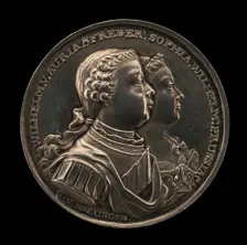 Marriage Medal of Wilhelm V, Prince of Orange, and Frederica Sophia Wilhelmina, Princess of Prussia Creator: Gysbert van Moelingen