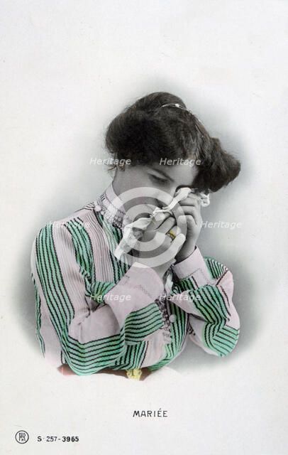 'Married', vintage French postcard, c1900. Artist: Unknown