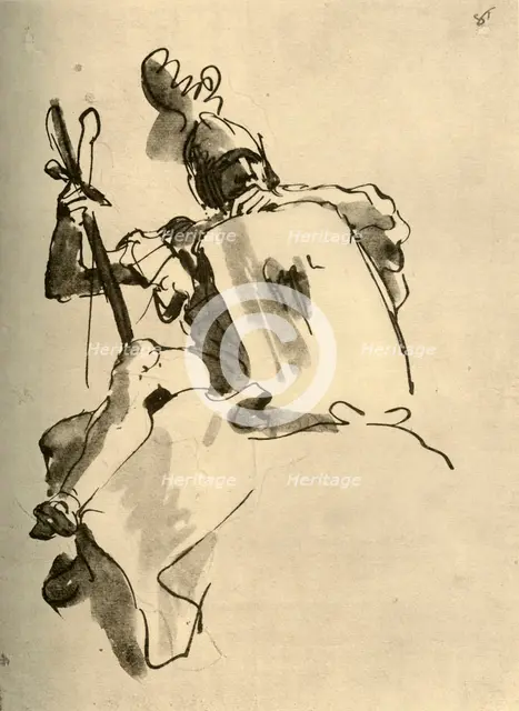 'Mars', 1757, (1928). Artist: Giovanni Battista Tiepolo.