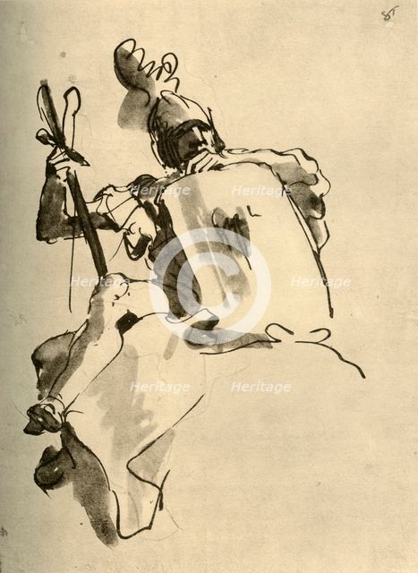 'Mars', 1757, (1928). Artist: Giovanni Battista Tiepolo.