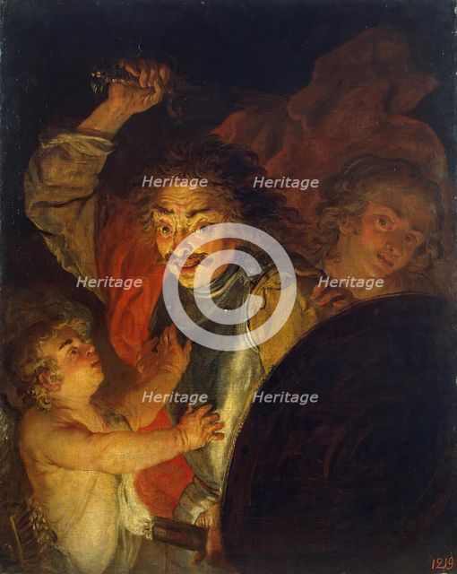 Mars, Venus and Cupid (Allegory of Anger), 1630. Creator: Jacques de l'Ange.