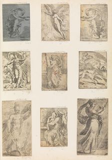 Mars and other mythological figures, ca. 1536-38 (?) . Creator: Andrea Schiavone