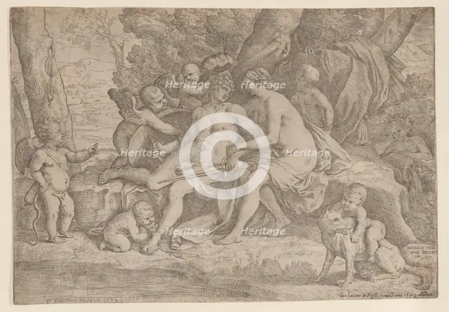 Mars and Venus, 1635-49. Creator: Fabrizio Chiari.