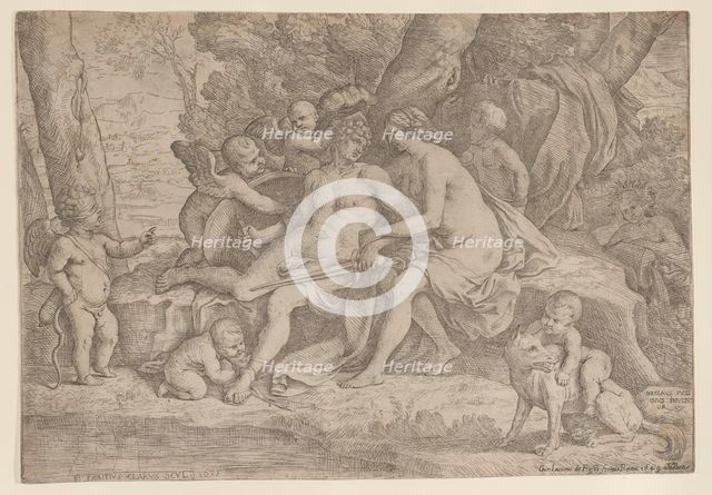 Mars and Venus, 1635-49. Creator: Fabrizio Chiari.