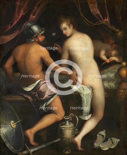 Mars and Venus, ca 1595. Creator: Fontana, Lavinia (1552-1614).