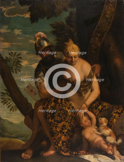 Mars and Venus, after 1580. Creator: Paolo Veronese workshop.