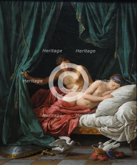 Mars and Venus (Allegory of Peace), 1770. Artist: Lagrenée, Louis-Jean-François (1725-1805)