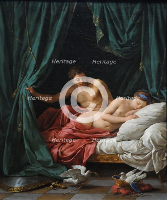 Mars and Venus (Allegory of Peace), 1770. Artist: Lagrenée, Louis-Jean-François (1725-1805)