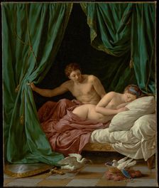 Mars and Venus, Allegory of Peace (Mars et Vénus, allégorie sur la Paix), 1770. Creator: Louis Jean Francois Lagrenee